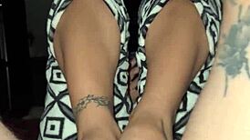 Foot Masturbation Until Orgasm