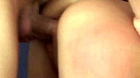 Two sexy amateur blondes share a stud's cock in hardcore action