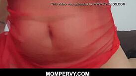 Brunette Mother-In-Law Guides In Maternal Way