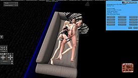 sex sex sex in second life with incredible girl and beautiful tits