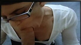 dude, i just witnessed a world-class blowjob that blew my mind in the classroom!