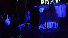 hey this male stripper glows in the dark for milfs 😍