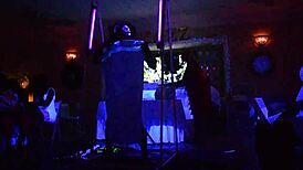 hey this male stripper glows in the dark for milfs 😍