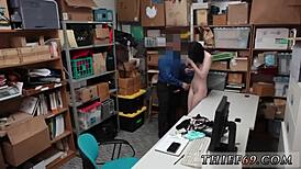 police officer suspect was caught crimson passed by store associate