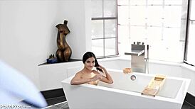 Teen slut dives into muff and gets pounded in positions