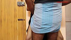 Hot housewife and tenant enjoy casual home fucking with cum on tits