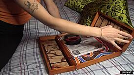 Petite european nerd rides in doggystyle creampie