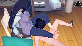 Koikatsu Hinata and Sakuke Naruto Get Wild in Uncensored Anime Sex! Wow!