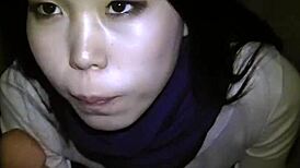 young asian sucks dick in public outdoor pickup scene