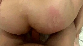 Russian Brunette Gets Anal Creampie Twice