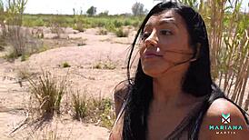 Mariana Martix Rides Alberto Blanco's Monster Cock Outdoors For Cumshot