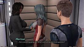 busty ebony milf gets jealous after banging her friends in space 110 😤