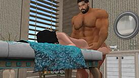 Extremely Handsome Hunk Cam Heyward Gets Every Inch Of His Huge Dick Massaged