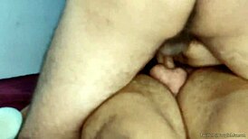 Doble Penetración on Mexican Nalgona with Cum Play Fun