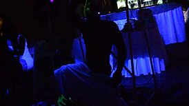 hey this male stripper glows in the dark for milfs 😍