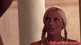 Blonde Babe Gets Facial And Anal Fuck With Cumshot!