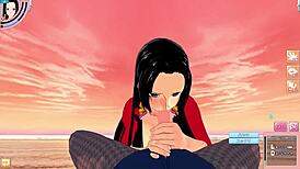 Boa Hancock in POV 3D Hentai Anime Game Action