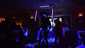 hey this male stripper glows in the dark for milfs 😍