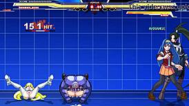 Who wins in Kuromaru vs Arcana Heart?