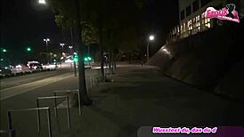 Public Facial Walk with Cum on Face - German Outdoor Madness