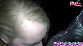 Public Facial Walk with Cum on Face - German Outdoor Madness