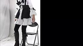 boot crushes food in fetish play