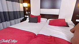 Rough hotel banging with boyfriend Sheila Ortega