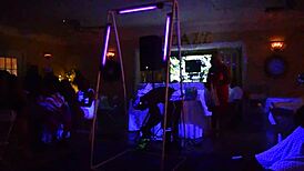 hey this male stripper glows in the dark for milfs 😍