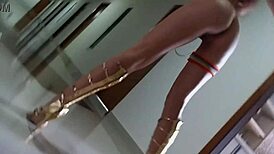 Risky Naked Dance on Hotel Corridors Caught by CCTV Cameras