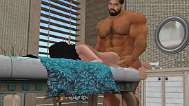 Extremely Handsome Hunk Cam Heyward Gets Every Inch Of His Huge Dick Massaged