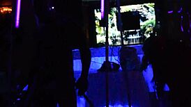 hey this male stripper glows in the dark for milfs 😍