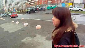 petite babe pov fucked doggystyle in hidden cam action