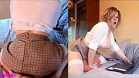 Did the naughty student let her teacher fuck her ass twice for passing the test?