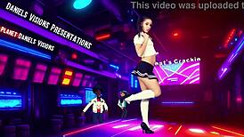 sexy strip dance with clothes ripped, what's cracking? 😎