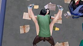 أنا الزوجة الخائنة، نكت مشرداً أمام زوجي - أووه!