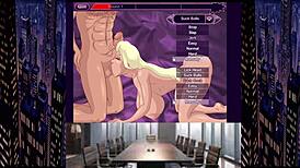 Amanda fox drops by daddy's office for some fun.