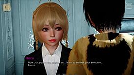 My bully turns into my lover in this hentai game