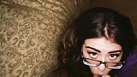 Bro's computer has hardcore porn and petite stepsis discovered and can't resist