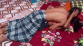 Hanif and Popy Khatun enjoy romantic sex with Mst Sumona at home.