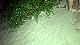 married woman shows off in public street