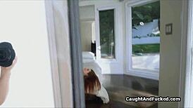 Roommate Sucks Fat Cock In Bathroom POV Hardcore Scene