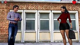 Student Spanked Hardcore with Horny Teacher's Sister in BadTeacher Part 5