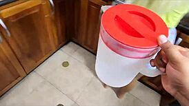 La Golosa Shobrina's Big Ass Seduces Me in the Kitchen. My Boyfriend's Nephew Almost Caught Us Screwing!