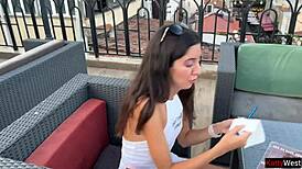 the waiter messed up my order, so i invited him home for fun