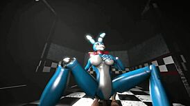 Heyy, check my sexy toy bunnie from FNAF riding me hard cowgirl style! 🐰