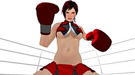 pov boxing match with femdom blowjob domination