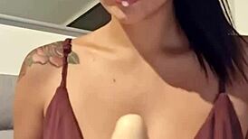 I’m So Horny After Party, Dildo Feels Amazing -Claudia Bavel-