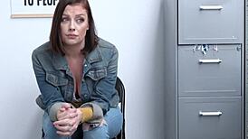 Sexy Milf Thief Sovereign Syre Seduces Mall Officer for Escape