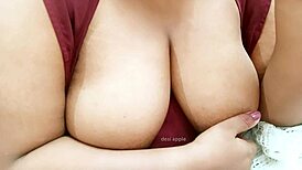 young indian girl with large breasts