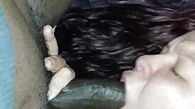 BBW Babe Deep Throats Wet Big Black Cock with Intense Suction
